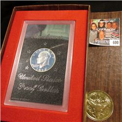 1972 S Silver Proof Eisenhower Dollar in original case as issued.