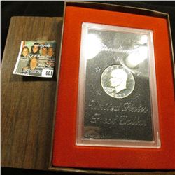 1973 S Silver Proof Eisenhower Dollar in original case as issued.