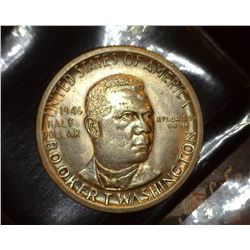 1946 S Booker T. Washington Commemorative Half Dollar, AU. Mintage 500,279.