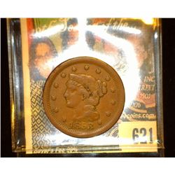 1853 U.S. Large Cent, Fine.