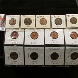 (13) Better Lincoln Cents including a 1930 D BU, & (2) VF 1931D cents.