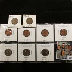 (9) Better Lincoln Cents including a 1909 P & P VDB.