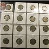Image 1 : (16) Jefferson Nickels in holders including a Silver War Nickel.