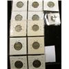 Image 2 : (12) Jefferson Nickels in holders including a Silver War Nickel.