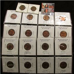 (18) Better Lincoln Cents in holders including a 1909 P & P VDB.