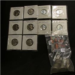 (4) 1943 WW II Cents; & (30) Older Jefferson Nickels.