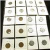 Image 2 : (20) Better Lincoln Cents in holders including a nice group of Steel WW II Cents.