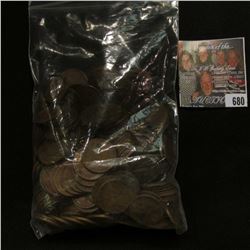 Over 200 Mixed date U.S. Wheat Cents, average circulated.