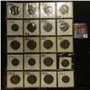 Image 1 : 20-Pocket Plastic Page with a collection of Great Britain Half Pennies: 1914, 15,  (2) 16, 17, 28, (