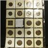 Image 2 : 20-Pocket Plastic Page with a collection of (19) Great Britain Half Pennies dated 1950-57.