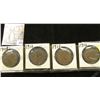 Image 1 : 1908, 12, 13, & 16 Great Britain Large Pennies.