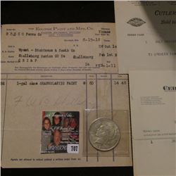 (50) Old Invoices dating back to 1916 from "Cutler Hardware Company Waterloo, Iowa"; (6) 1923 era in