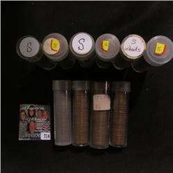 (10) Rolls of San Francisco U.S. Wheat Cents in plastic tubes.