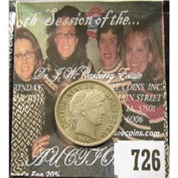 1900 S Barber Dime. VF+