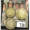 Image 1 : 1914 VF, 1914 D VF & 1914 S Barber Dimes.