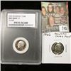 Image 1 : 1962 P Superb Cameo Proof & 2002 S Silver Roosevelt Dime PCC clabbed PR70 DCAM.