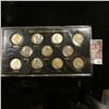 Image 1 : 1942-45 Complete 11 pc. Set of World War II Silver Nickels in a special holder.