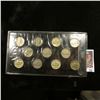 Image 2 : 1942-45 Complete 11 pc. Set of World War II Silver Nickels in a special holder.