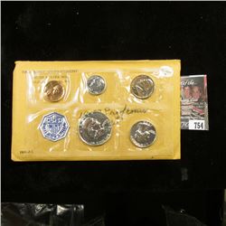 1959 US Proof Set Original as Issued. Unopened Envelope.