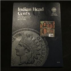 1863-1907 Partial Set of Indian Head Cents in a Whitman folder. (22 pcs.)