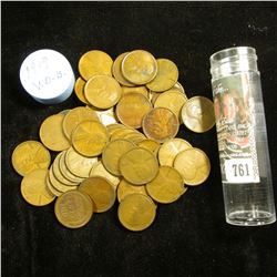 1909 P VDB Solid-date Roll of Lincoln Cents (50 pcs.) Many coins in this roll grade EF.