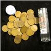 Image 2 : 1909 P VDB Solid-date Roll of Lincoln Cents (50 pcs.) Many coins in this roll grade EF.