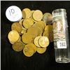 Image 1 : 1910 P Solid-date Roll of Lincoln Cents (56 pcs.) Grades in this roll go up to VF, not your standard
