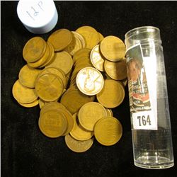 1912 P Solid-date Roll of Lincoln Cents (54 pcs.) Grades average VG in this group.