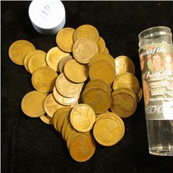1913 P Solid-date Roll of Lincoln Cents (56 pcs.) Grades average VG in this group.
