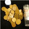 Image 1 : 1913 P Solid-date Roll of Lincoln Cents (56 pcs.) Grades average VG in this group.