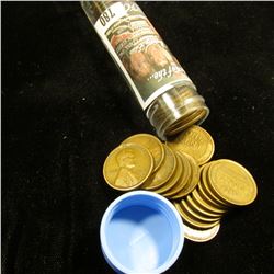 1919 S Solid-date Roll of Lincoln Cents (52 pcs.) Grades up to Very Fine.