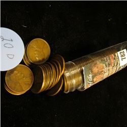 1920 D Solid-date Roll of Lincoln Cents (56 pcs.) Average circulated.