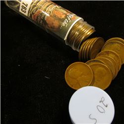 1920 S Solid-date Roll of Lincoln Cents (55 pcs.) Average circulated.