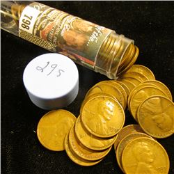 1929 S Solid-date Roll of Lincoln Cents (more than 50 pcs.) Grades up to VF.