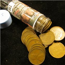 1929 S Solid-date Roll of Lincoln Cents (more than 50 pcs.) Grades up to VF.