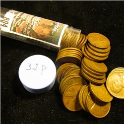 1932 P Solid-date Roll of Lincoln Cents (more than 50 pcs.) Many grade up to EF.