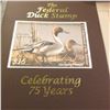 Image 2 : Booklet "The Federal Duck Stamp Celebrating 75 Years" & a 1987 Album "America's State Duck Stamps Co