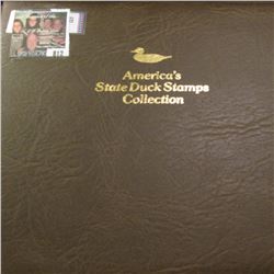 1988 Album "America's State Duck Stamps Collection A complete mint stamp collection of new and beaut