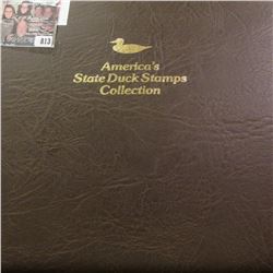 1989 Album "America's State Duck Stamps Collection A complete mint stamp collection of new and beaut