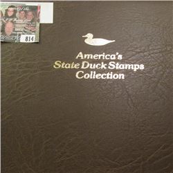 1990 Album "America's State Duck Stamps Collection A complete mint stamp collection of new and beaut