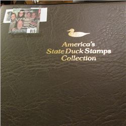 1991 Album "America's State Duck Stamps Collection A complete mint stamp collection of new and beaut