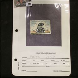 RW26 1959 U.S. Department of Agriculture Migratory Bird Stamp, signed.