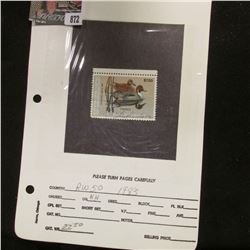 RW50 1983 U.S. Department of Agriculture Migratory Bird Stamp, Fine, signed, Partial Gum.