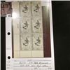 Image 1 : Super Rare Plate Block of Six 1951 RW18 $2 "Gadwall" U.S. Department of the Interior Migratory Bird 