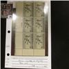 Image 1 : Super Rare Plate Block of Six 1945 RW12 $1 "Shoveler" U.S. Department of the Interior Migratory Bird