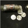 Image 1 : 39 pc. Roll of 1960 D Washington Quarters, Brilliant Uncirculated. Stored in a plastic tube.