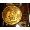 Image 2 : 1821 1947 Mexico Gold Fifty Peso. Brilliant Uncirculated. Contains 37.5 grams of Pure Gold, Depicts 