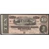 Image 1 : 1864 $10 The Confederate States of America Note