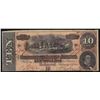 Image 1 : 1864 $10 The Confederate States of America Note