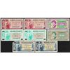 Image 1 : Lot of (8) Assorted Military Payment Certificate Notes